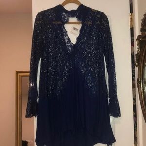 Free People Lace Mini Dress